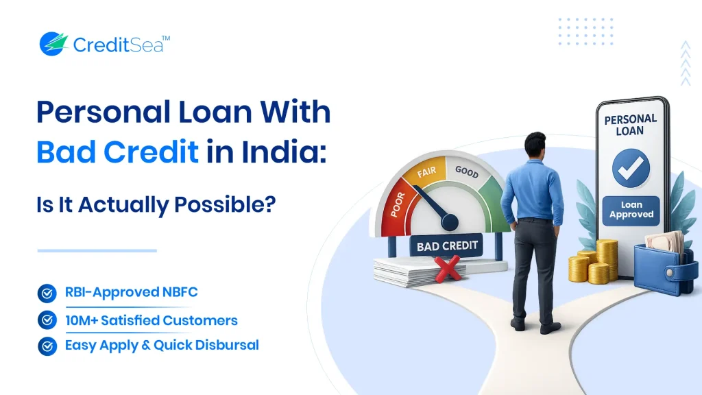 urgent loan with bad credit in India